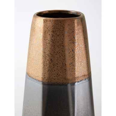 Jet Large Metallic Vase