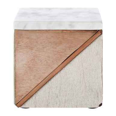 Bowerbird Cowhide Small Trinket Box