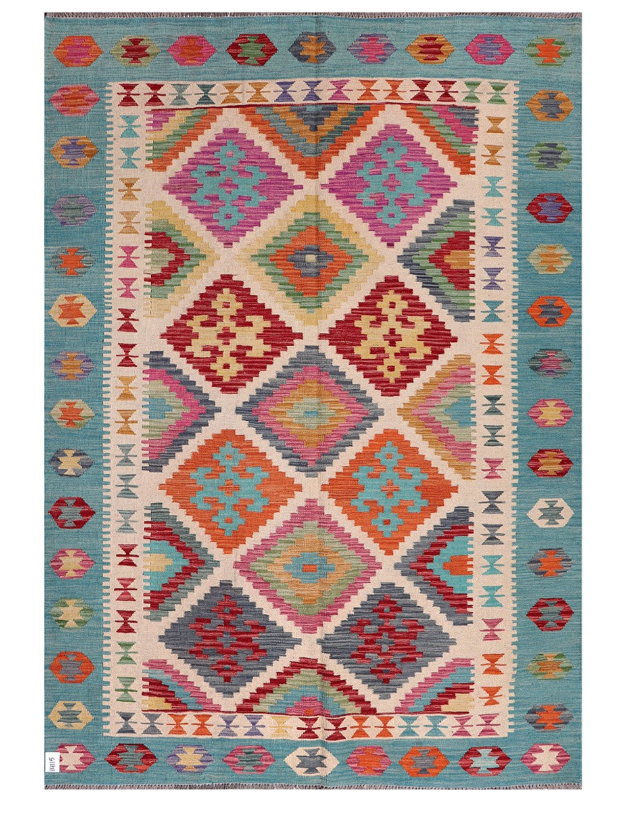Maimana Afghanistan Kilim Rug - 252 x178 cm