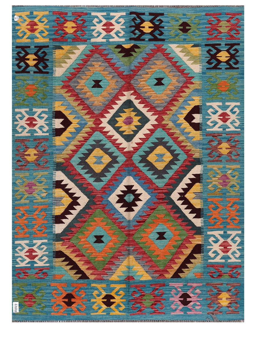 Maimana Afghanistan Kilim Rug - 202 x152 cm