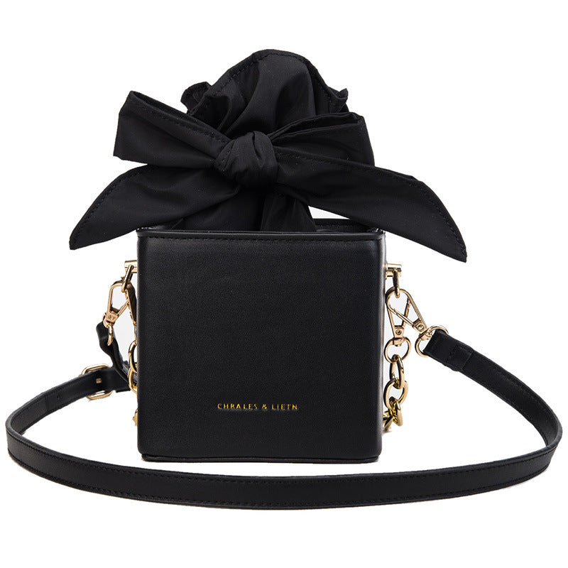 Folded flower square bag