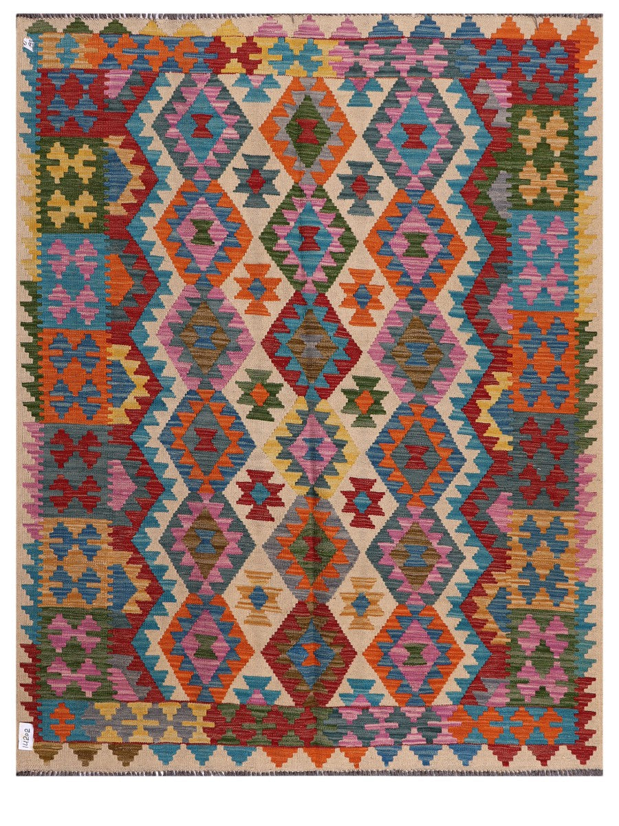 Maimana Afghanistan Kilim Rug - 195 x154 cm