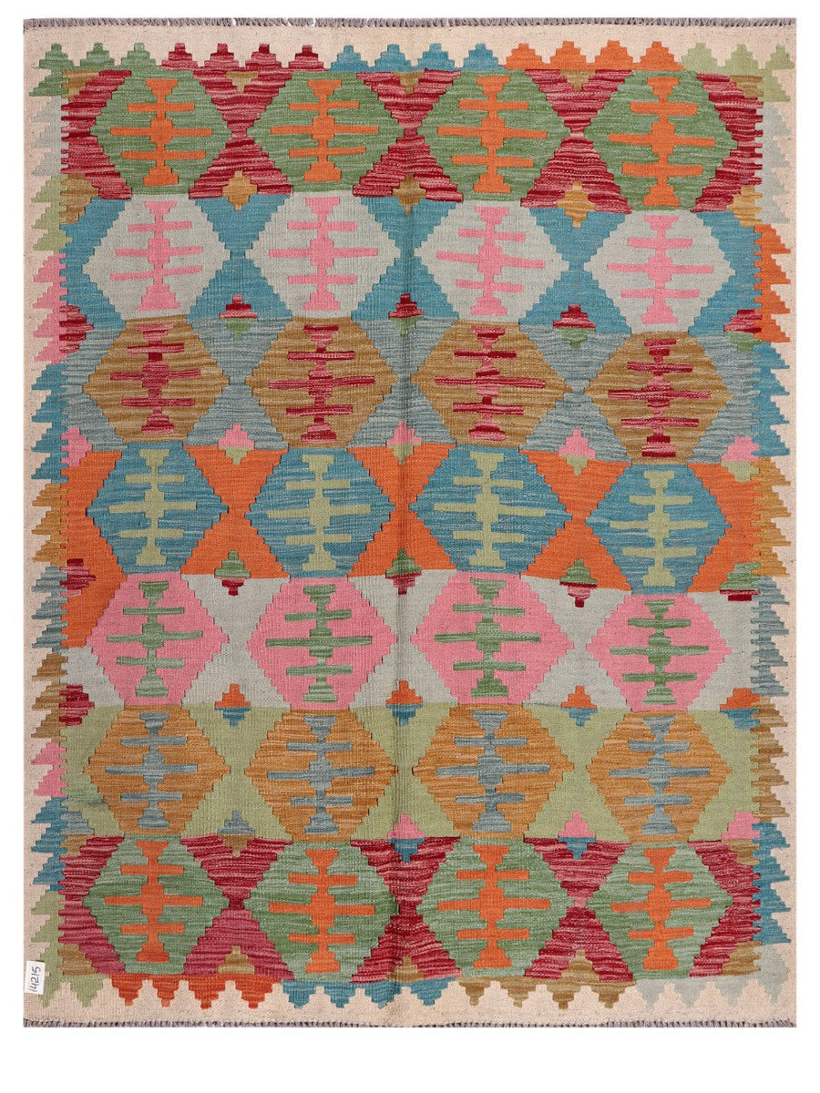 Maimana Afghanistan Kilim Rug - 199 x157 cm