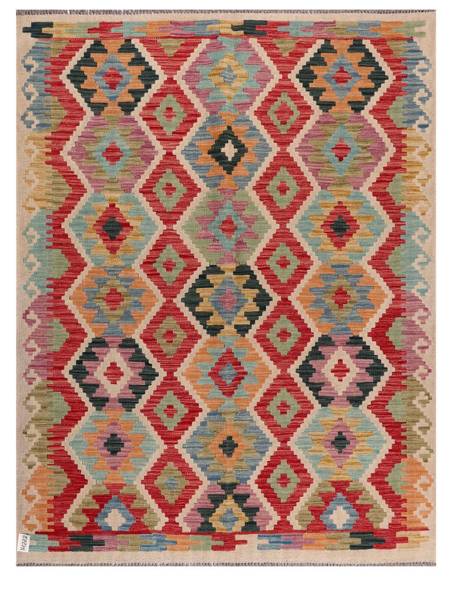 Maimana Afghanistan Kilim Rug - 197 x153 cm