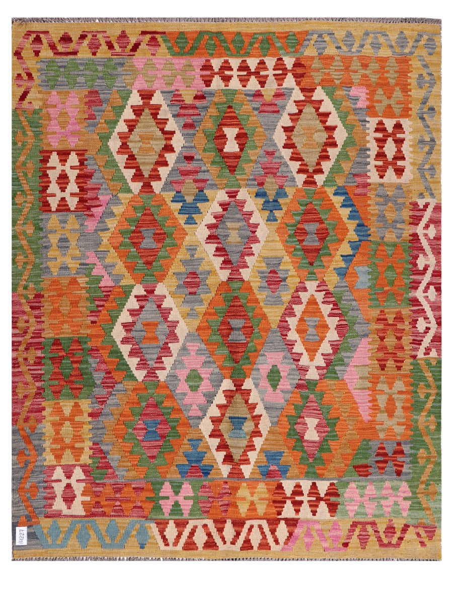Maimana Afghanistan Kilim Rug - 188 x153 cm