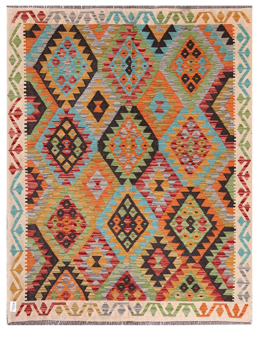 Maimana Afghanistan Kilim Rug - 195 x154 cm