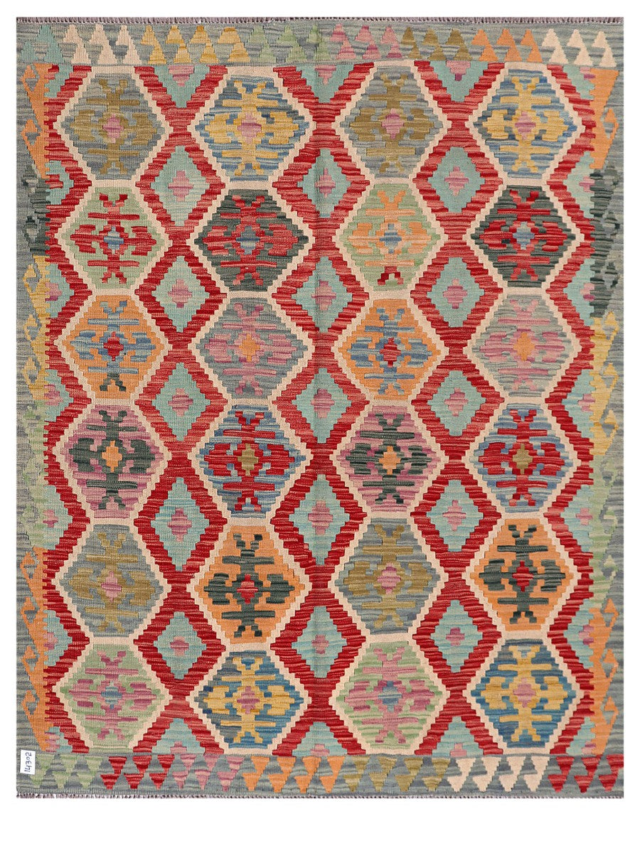 Maimana Afghanistan Kilim Rug - 201 x160 cm