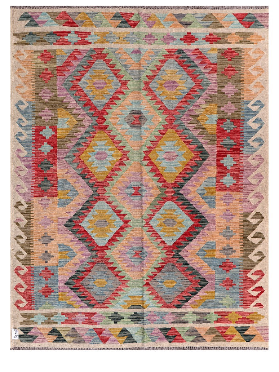 Maimana Afghanistan Kilim Rug - 200 x154 cm
