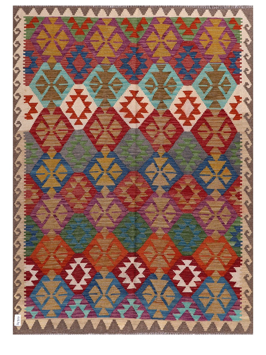 Maimana Afghanistan Kilim Rug - 199 x150 cm