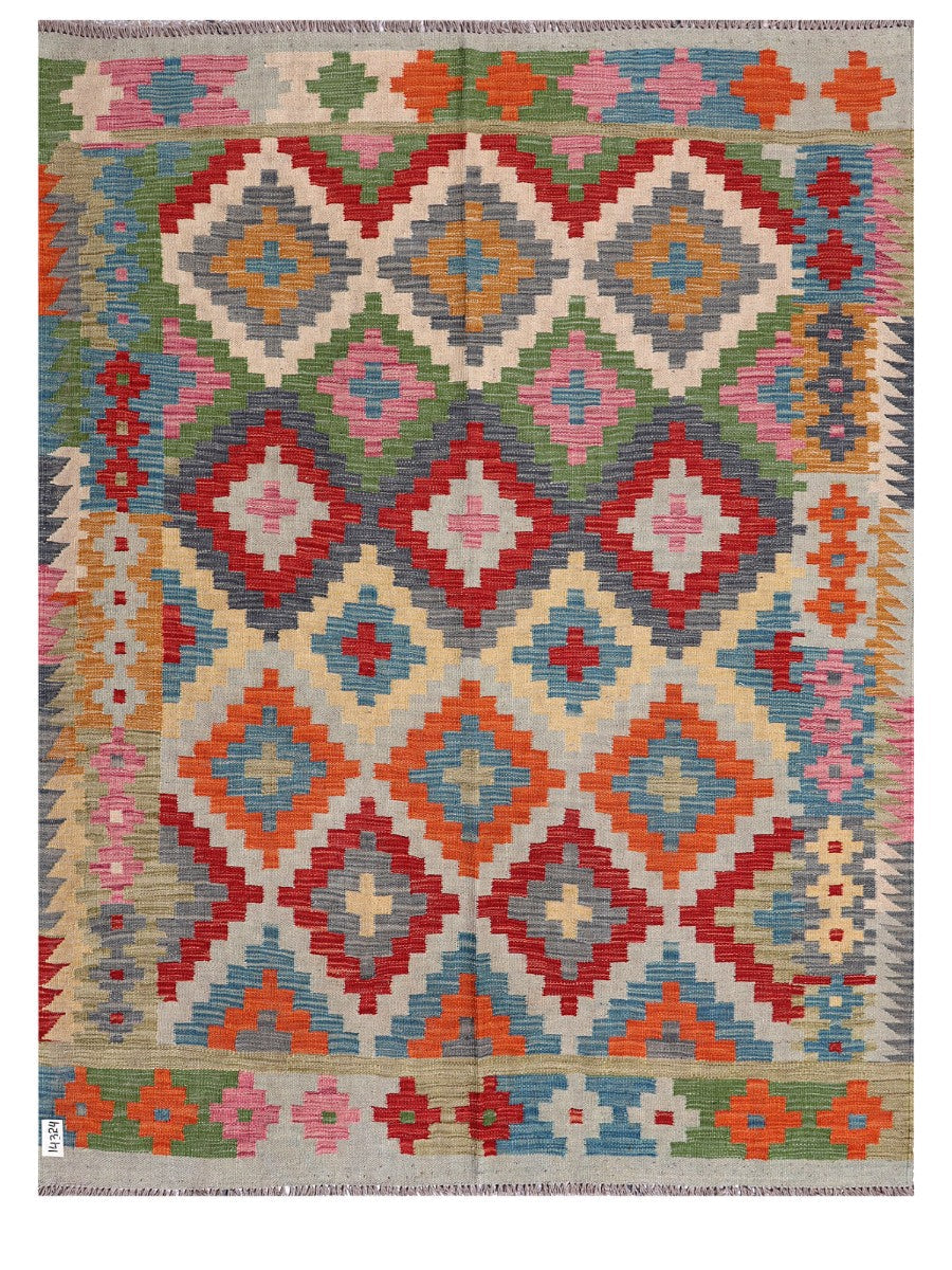 Maimana Afghanistan Kilim Rug - 199 x152 cm