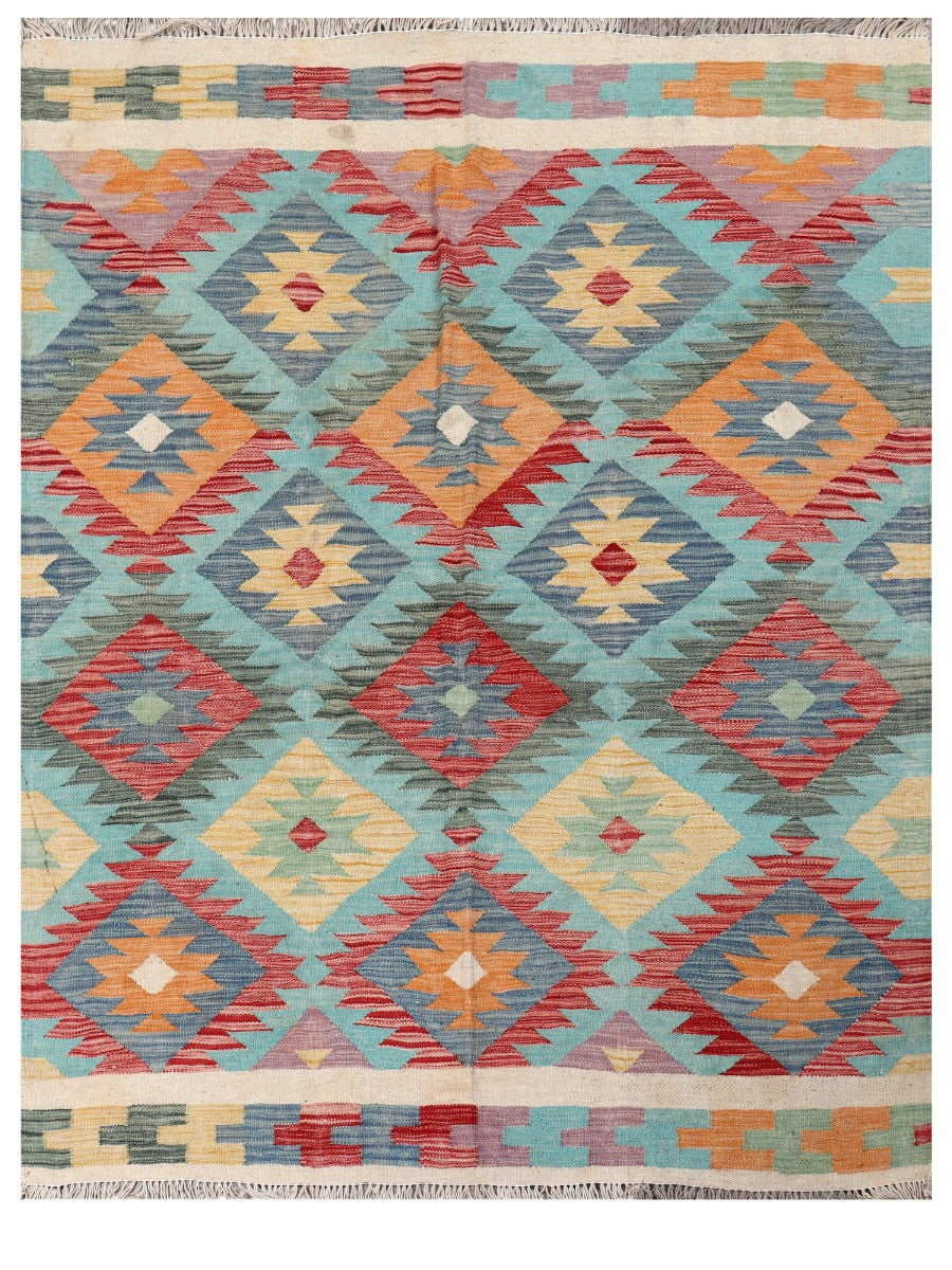 Maimana Afghanistan Kilim Rug - 204 x155 cm