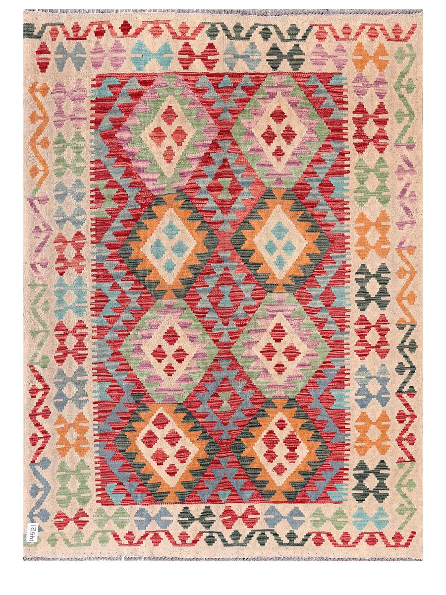 Maimana Afghanistan Kilim Rug - 173 x129 cm