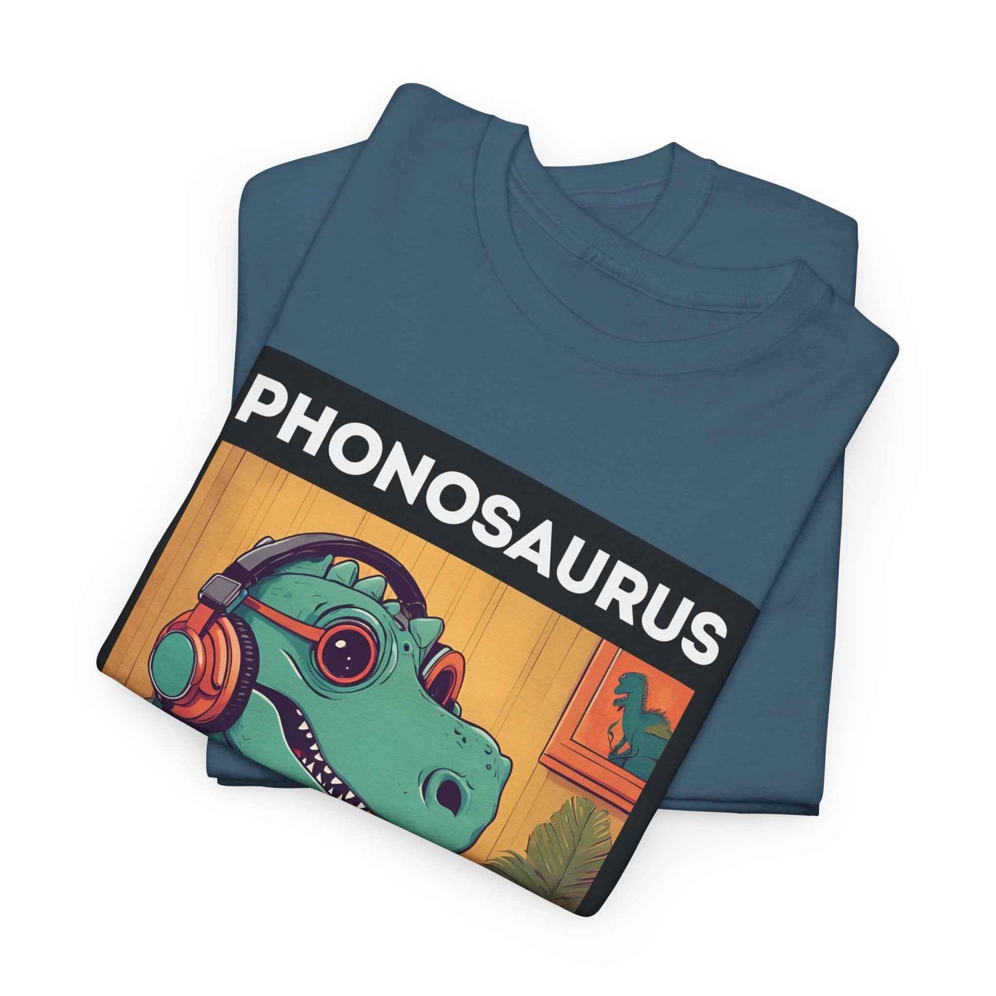 'Phonosaurus' Men's Vinyl T-Shirt