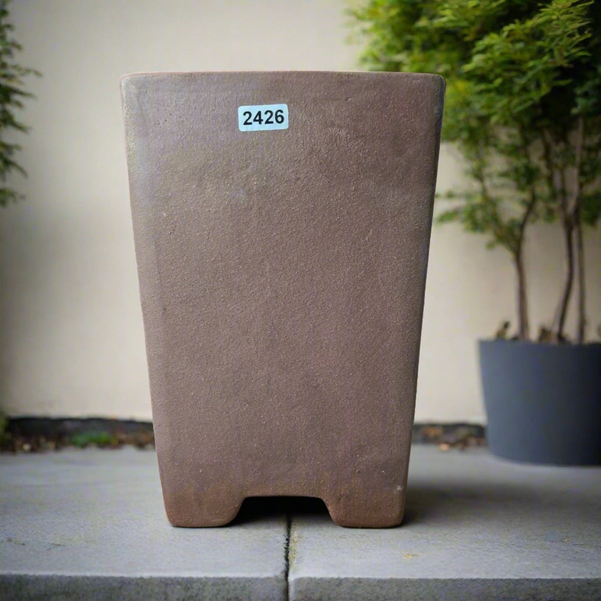 14cm Unglazed Bonsai Pot | Cascade | 14cm x 19cm | Brown