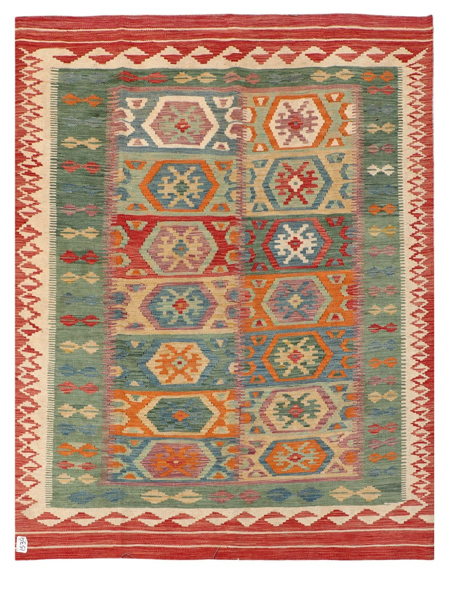 Maimana Afghanistan Kilim Rug - 205 x154 cm