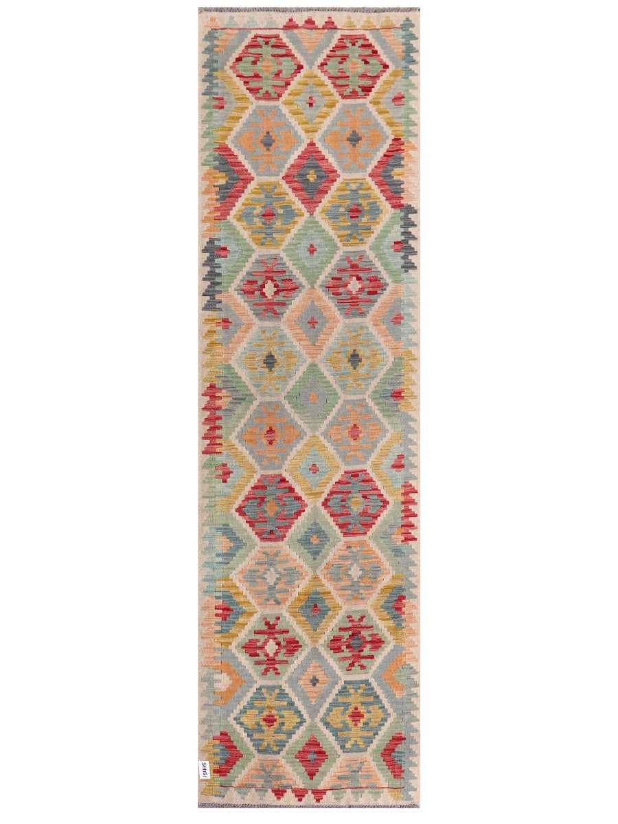 Maimana Afghanistan Kilim Runner - 290 x 82 cm