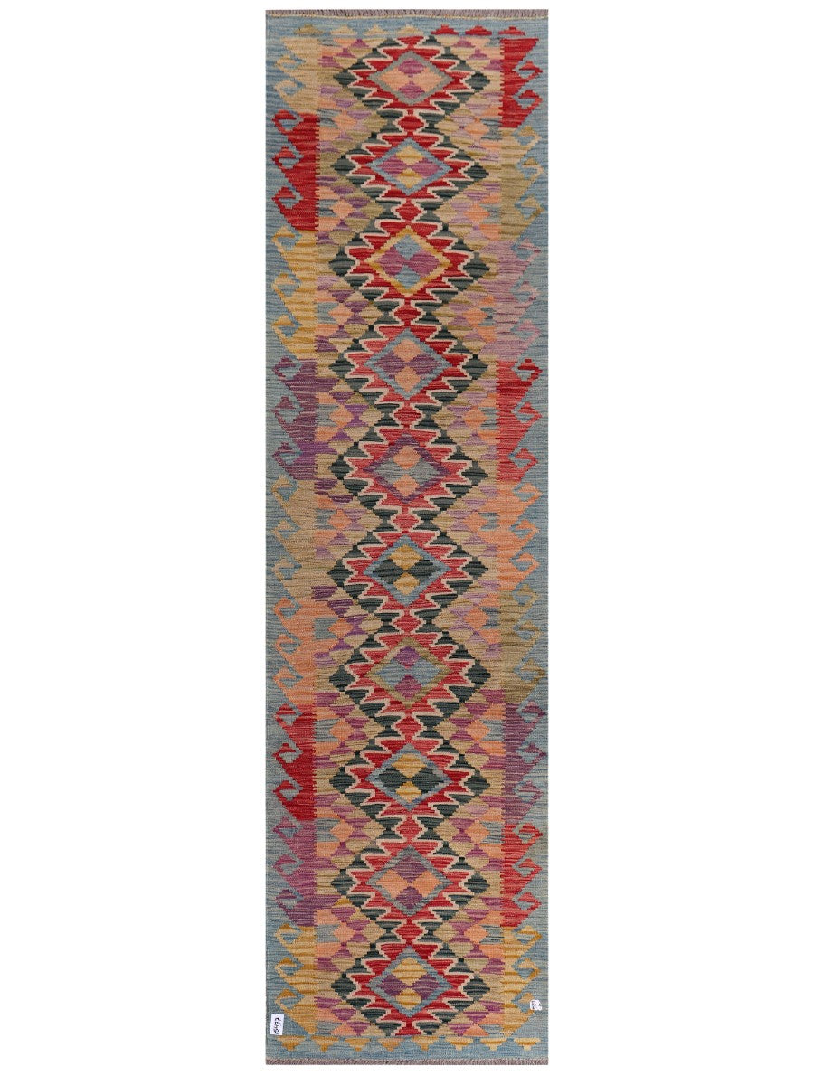 Maimana Afghanistan Kilim Runner - 297 x 81 cm