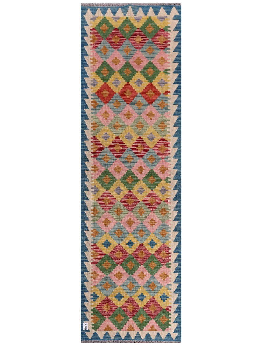 Maimana Afghanistan Kilim Runner - 295 x 89 cm