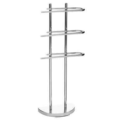 Chrome Finish Three Arm Towel Stand