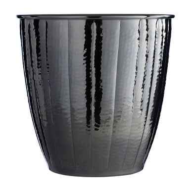 Hammered Black Nickel Finish Waste Bin