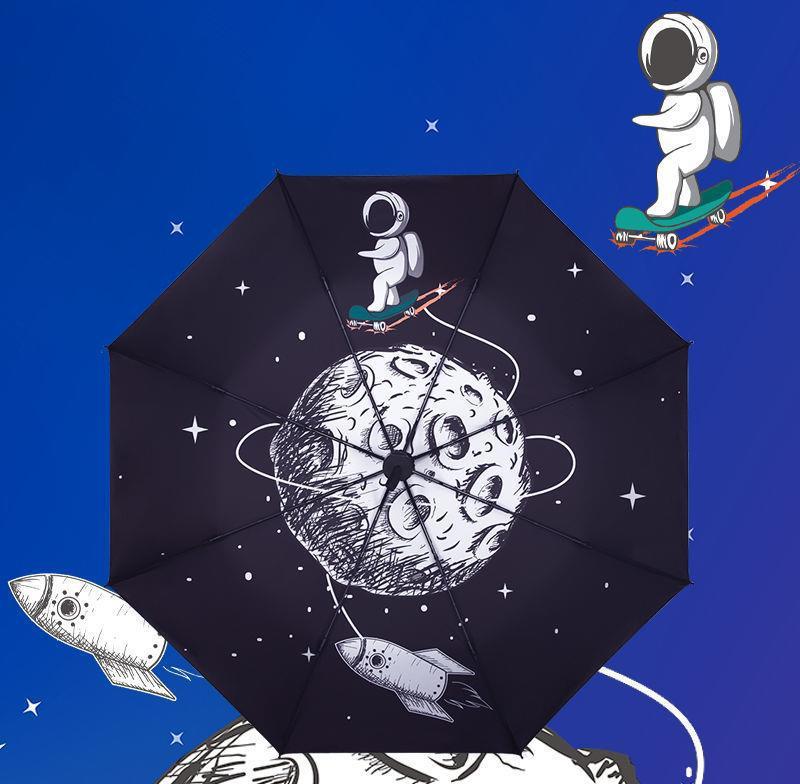 Spaceman & Moon - Three-Folding Umbrella