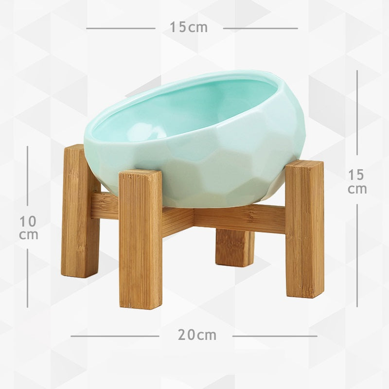 Ceramic Cat Food Bowl Protects The Cervical Spine