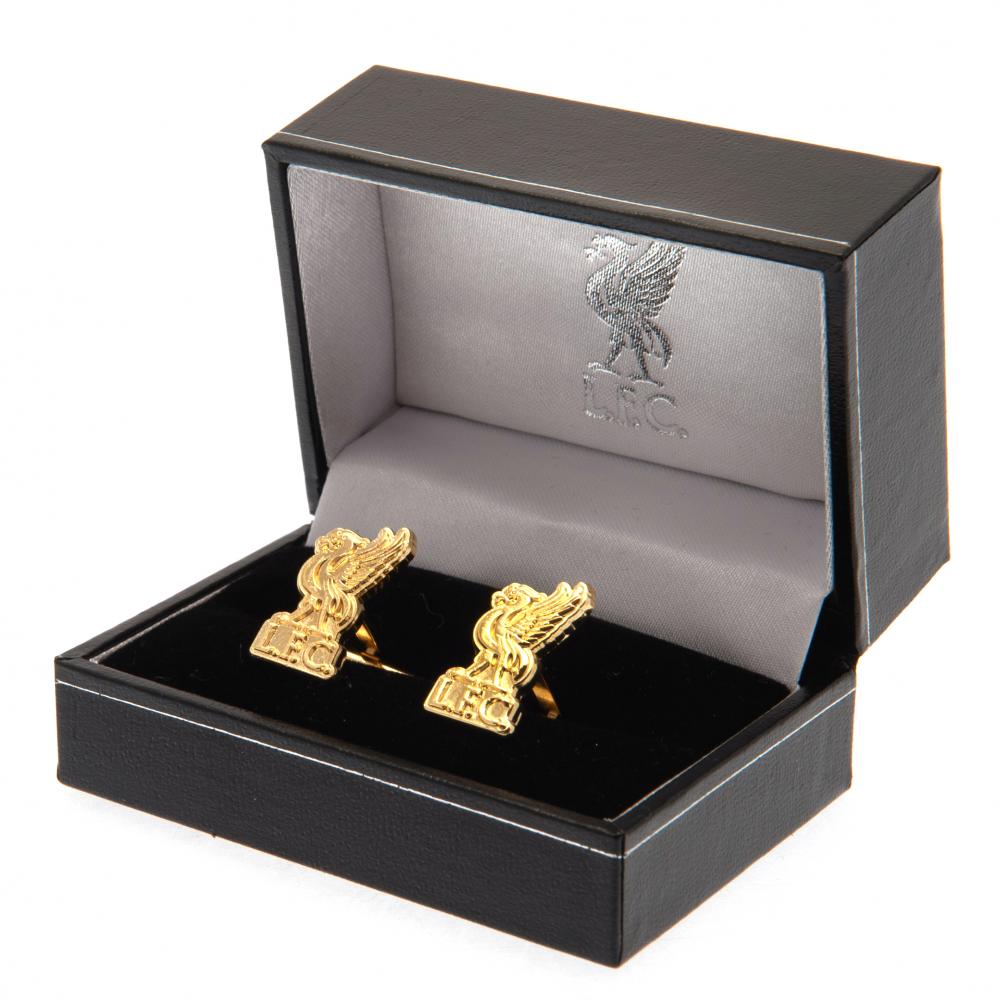 Liverpool FC Gold Plated Liverbird Cufflinks