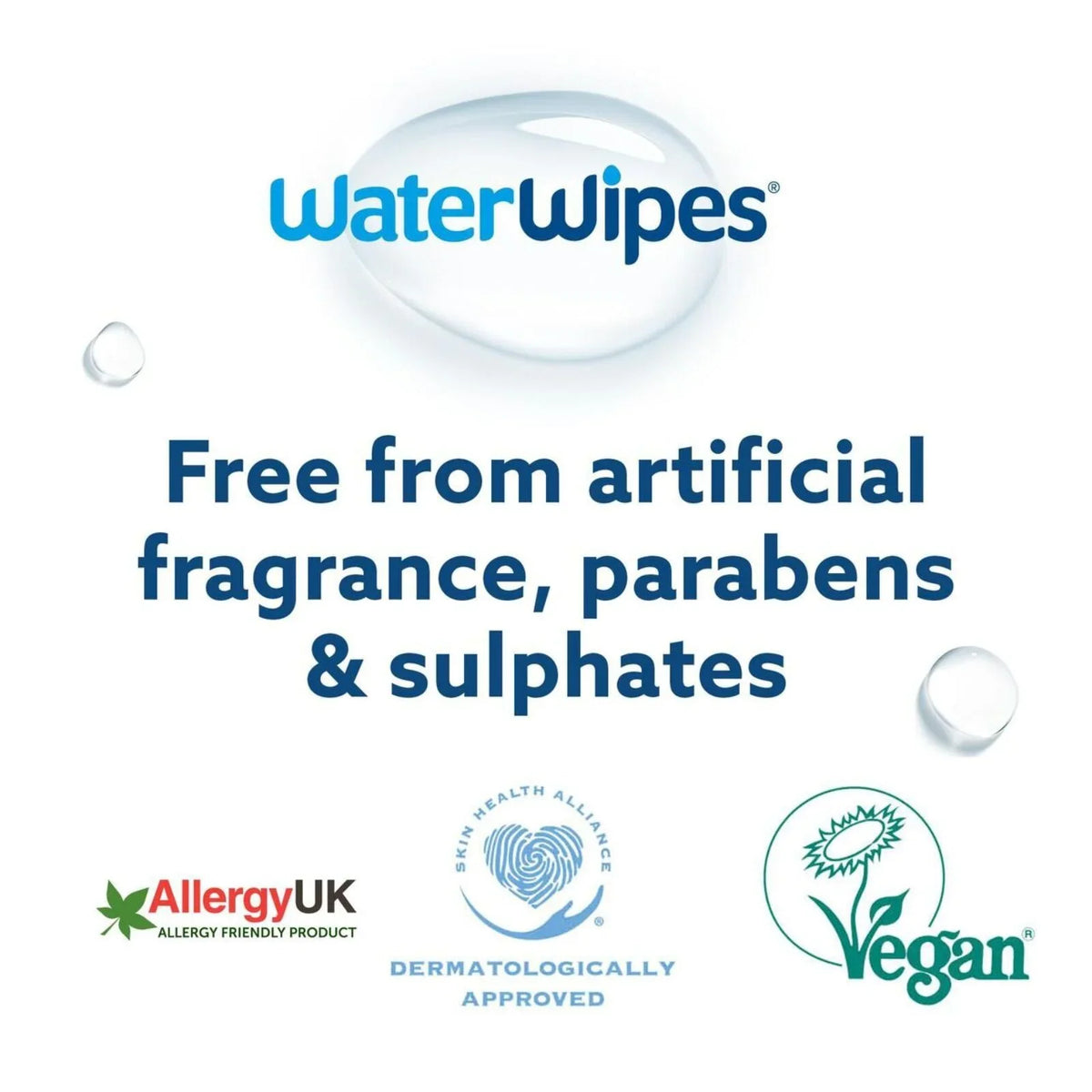 WaterWipes Sensitive Baby & Newborn Wipes 6x60 pcs