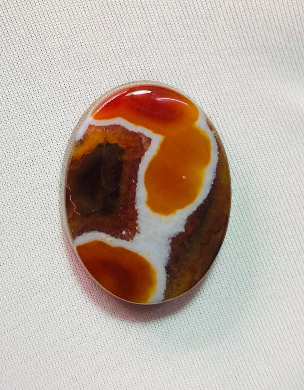 31ct Agate Cabochon - Sulaimani Aqeeq - 26 x 21mm