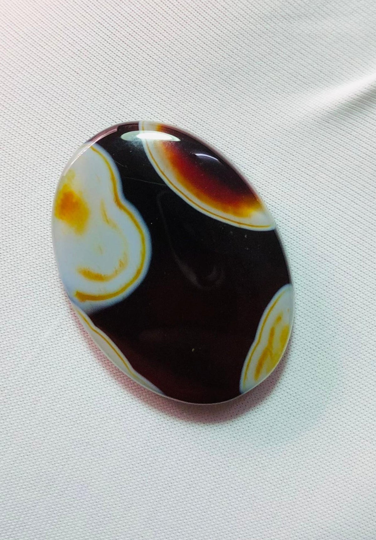34ct Agate Cabochon - Sulaimani Aqeeq - 31 x 22mm