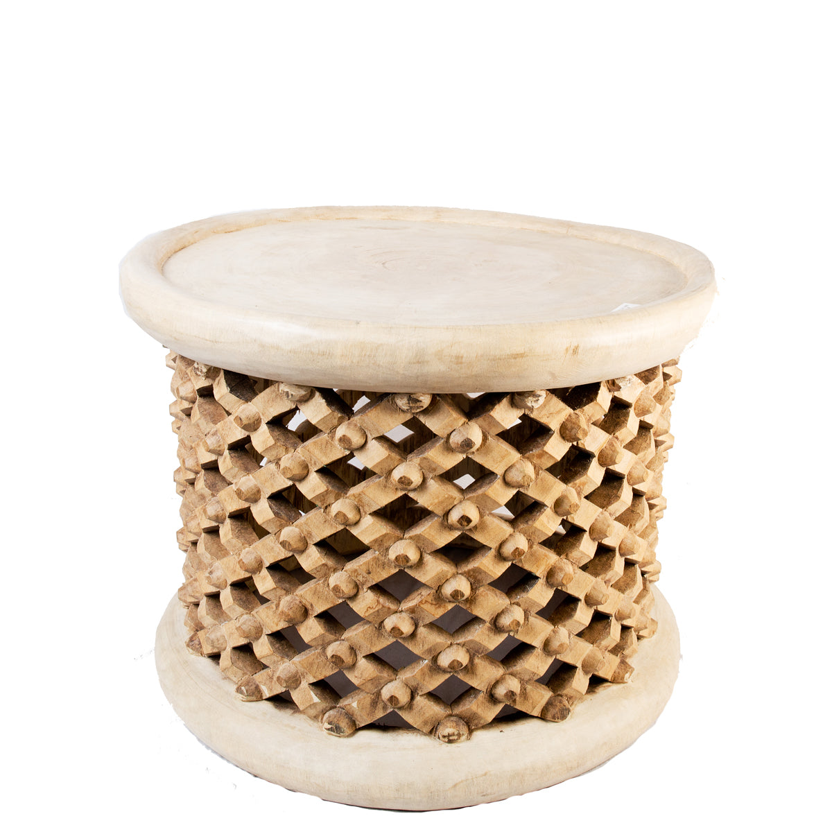 Bamileke Stool / Table - 57cm - Natural TR22