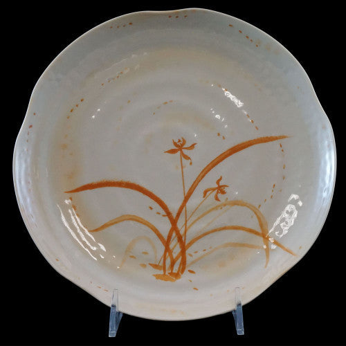 Gold Orchid Melamine Lotus Shape Plate 210mm / 8 ¼''- Pack Of 12