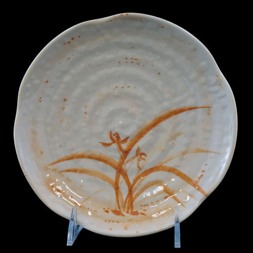 Gold Orchid Melamine Lotus Shape Plate 265mm / 10 ¾''- Pack Of 12