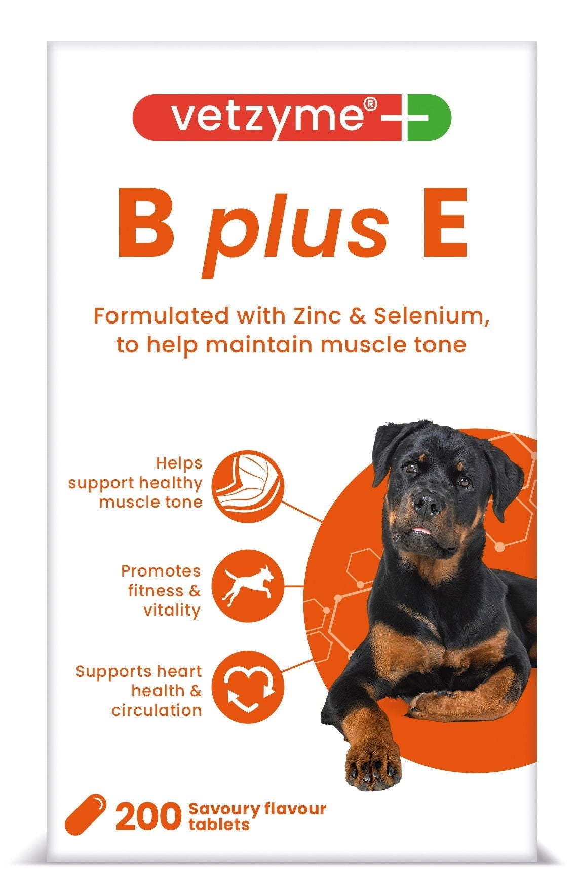 Vetzyme Dog B + E 200 Tablets - Case of 6