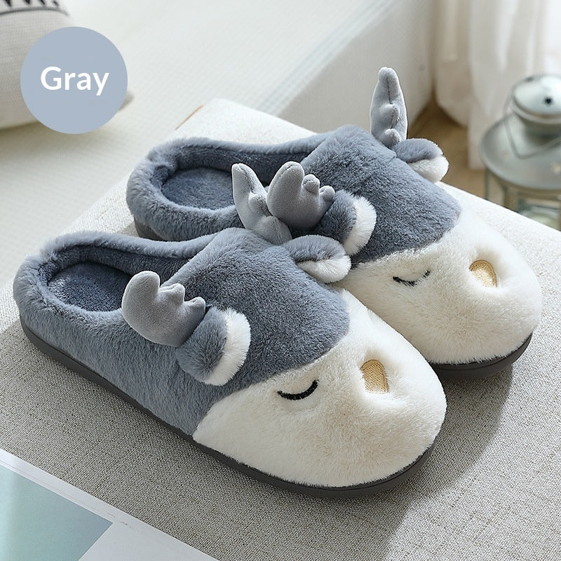 Women's Cotton Slippers For Winter, Home And Indoor Use, Non-slip