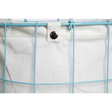 Harga Set Of Two Round Blue Wire Laundry Baskets