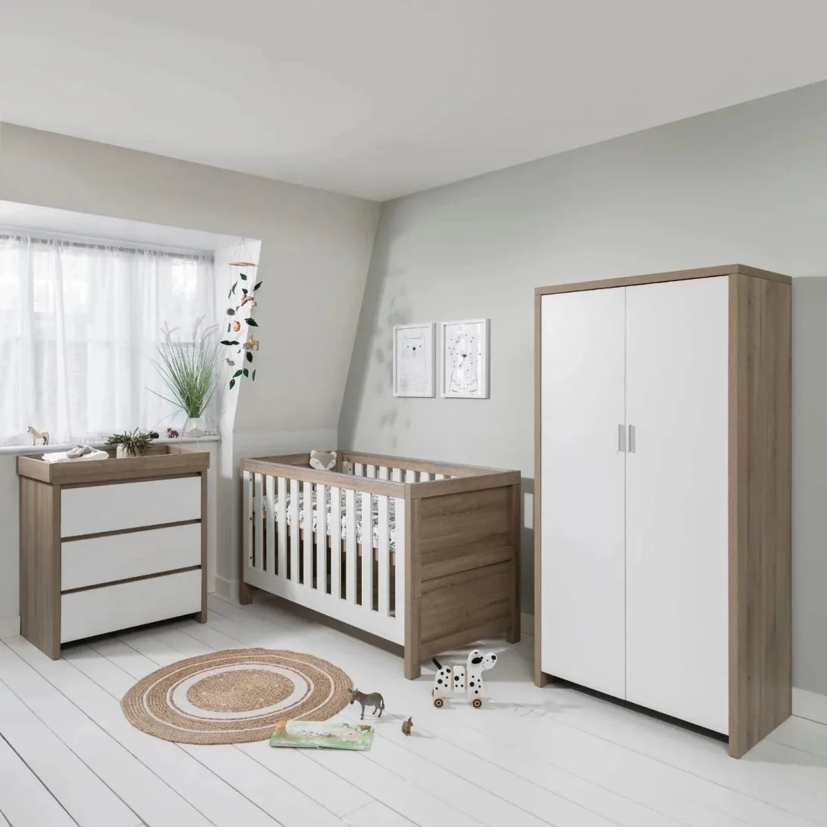 Tutti Bambini Modena Changing Unit - White/Oak