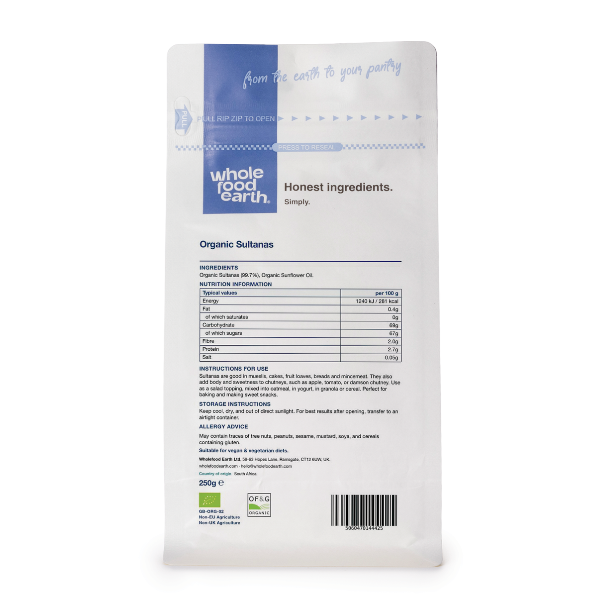 Organic Sultanas