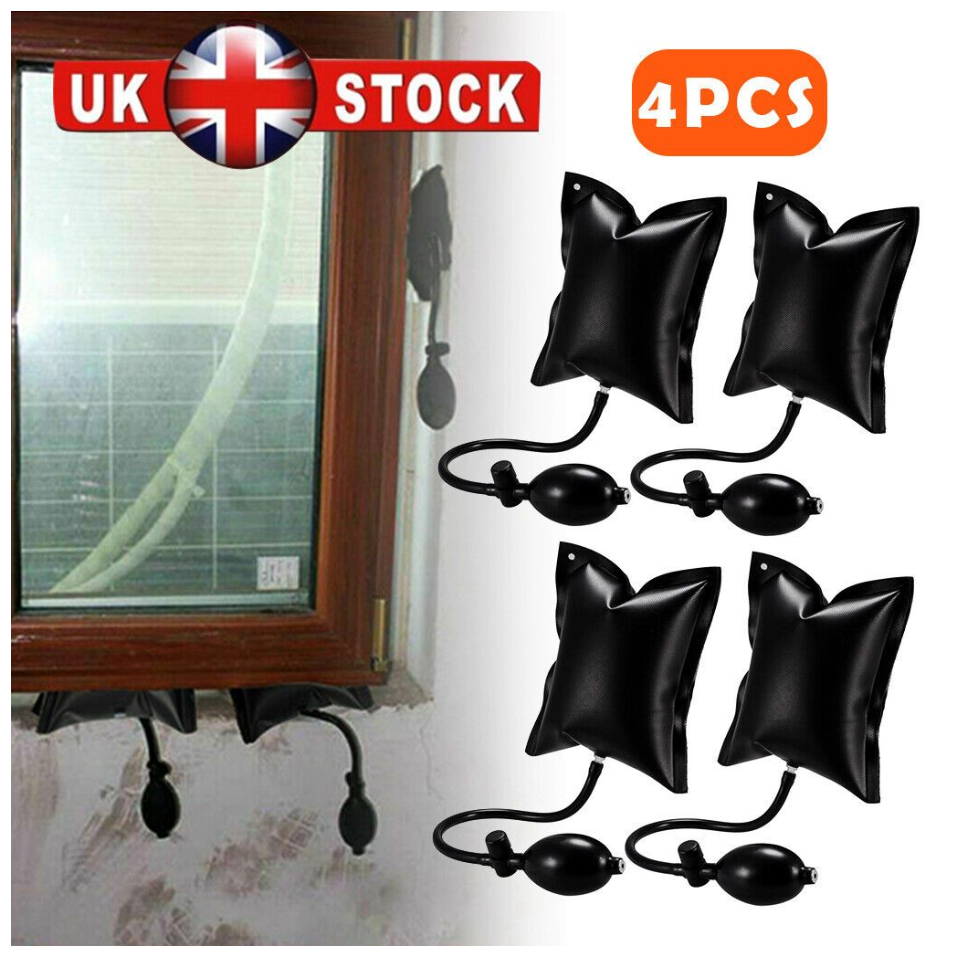4x Air Bag Pump Wedge Inflatable Auto Car Window Repair Lifter Alignment Level