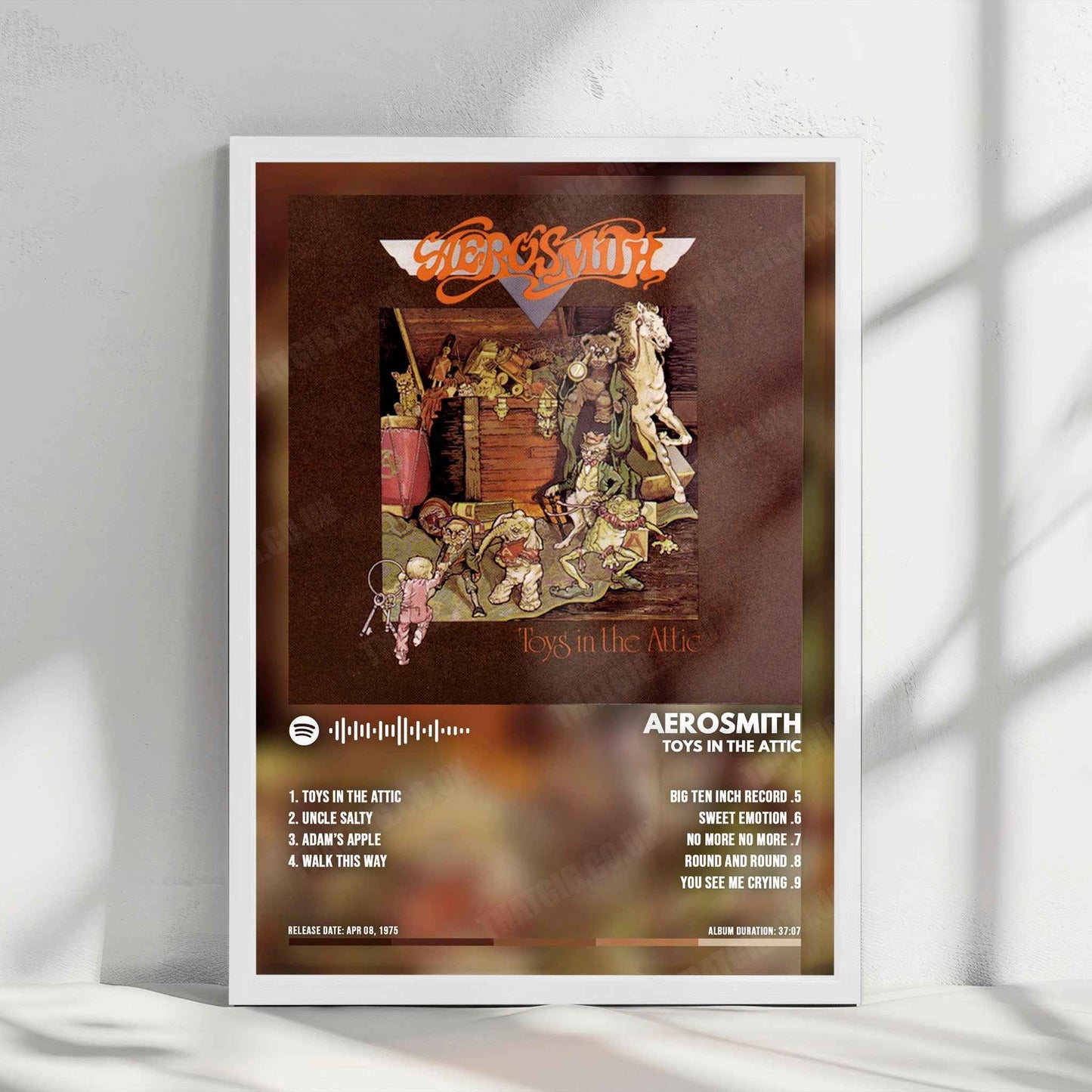 Aerosmith "Toys in the Attic" Album Cover Poster - with Complete Tracklist