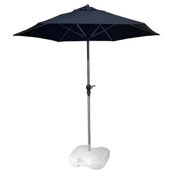 2.1m Parasol In Black with Resol Base - Pack of Two
