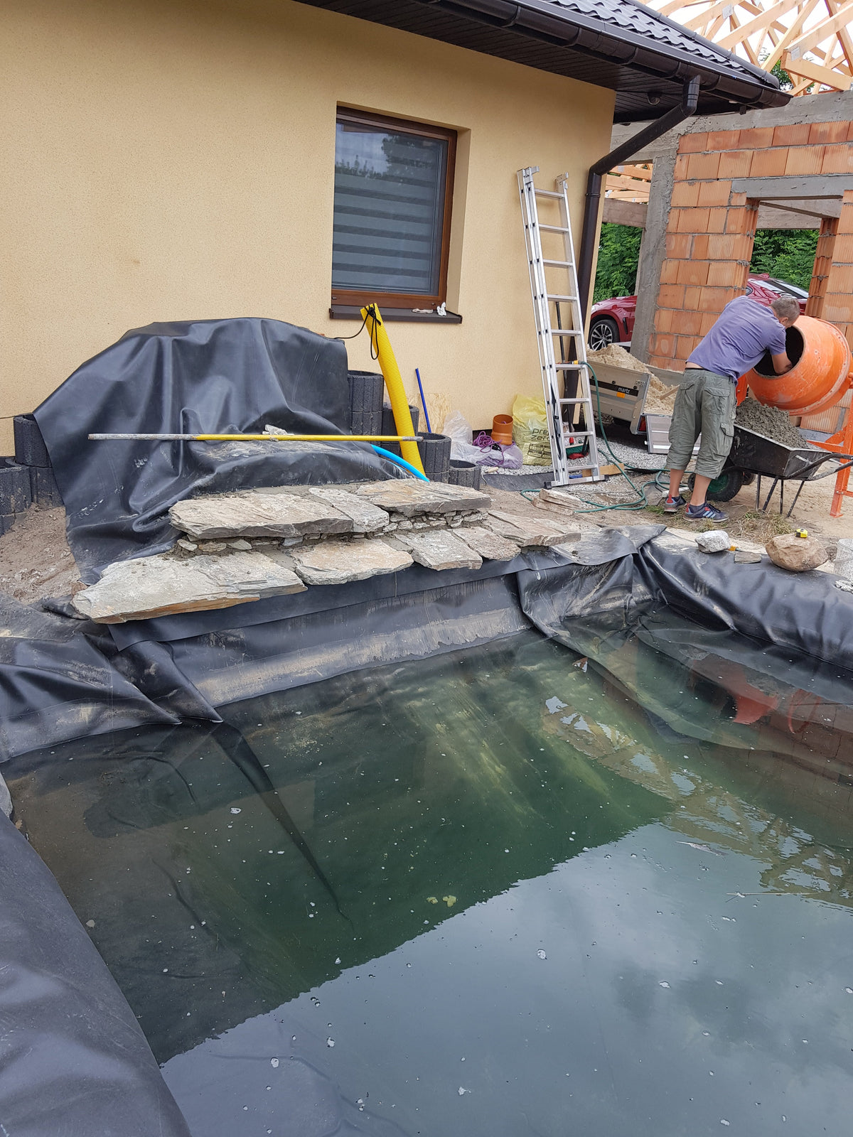 Pond Liner EPDM 3m x 3m DIY Workshop Accessory Waterproof Pond Membrane
