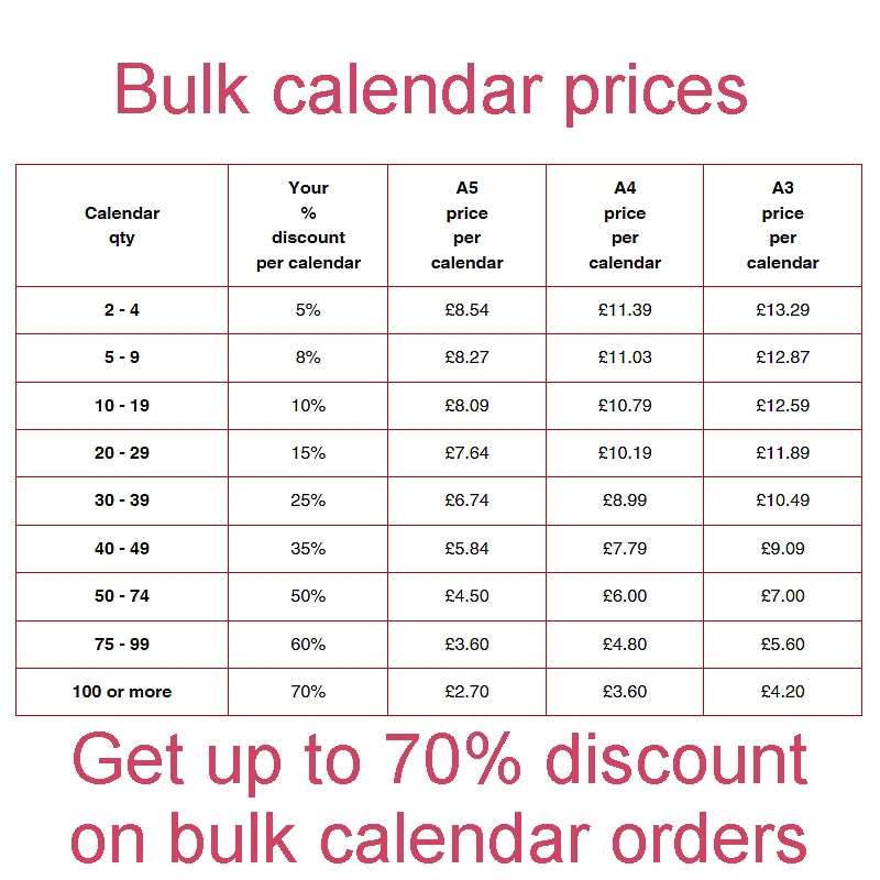 2023 Personalised Photo Calendar