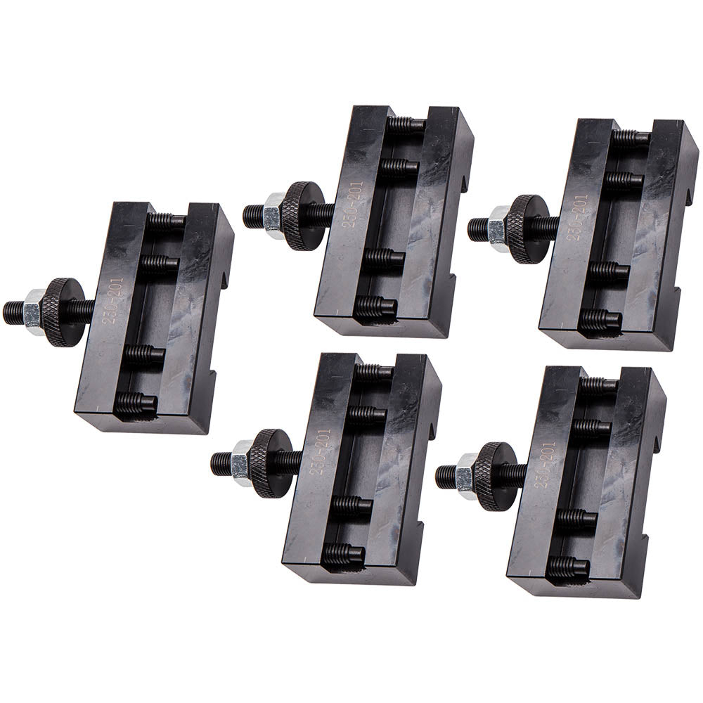 Quick Change Turning & Facing Lathe Tool Post Holder Set 5 PCS 250-201