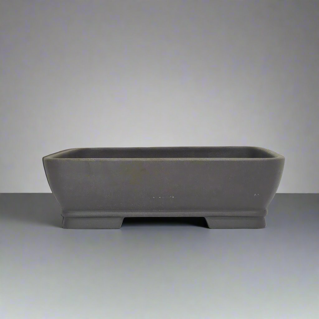 23cm Premium Unglazed Bonsai Pot | Rectangle | 23cm x 18cm x 7cm | Brown