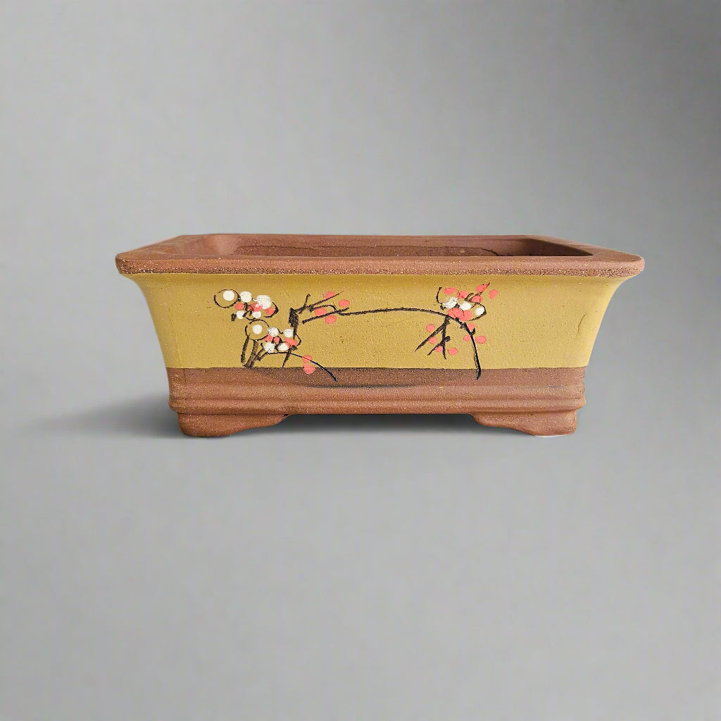 28cm Premium Unglazed Bonsai Pot | Rectangle | 28cm x 20cm x 10cm | Brown