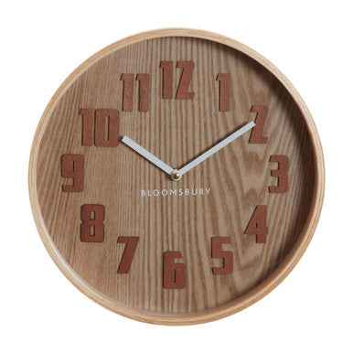 Vitus Brown Grain Small Wall Clock