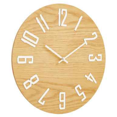 Vitus Natural Wood Effect Wall Clock