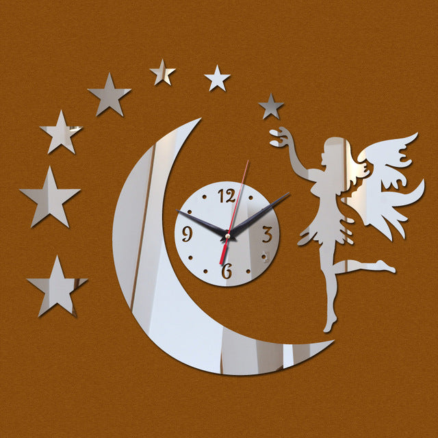 Acrylic Wall Clock Study Room Living Room Wall Sticker
