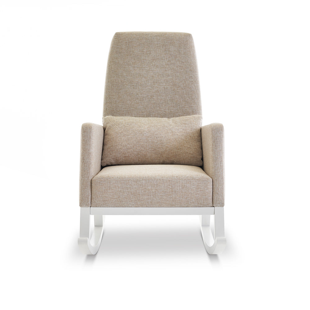 High Back Nursery Rocking Chair – Oatmeal